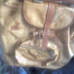 Leather backpack / bag made in Italy