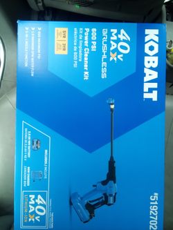 Kobalt 40v 600psi Portable Pressure Washer w/Battery n Charger