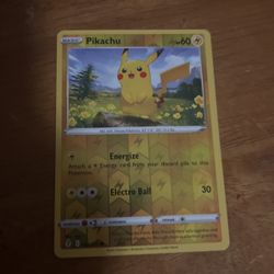 Pikachu Card
