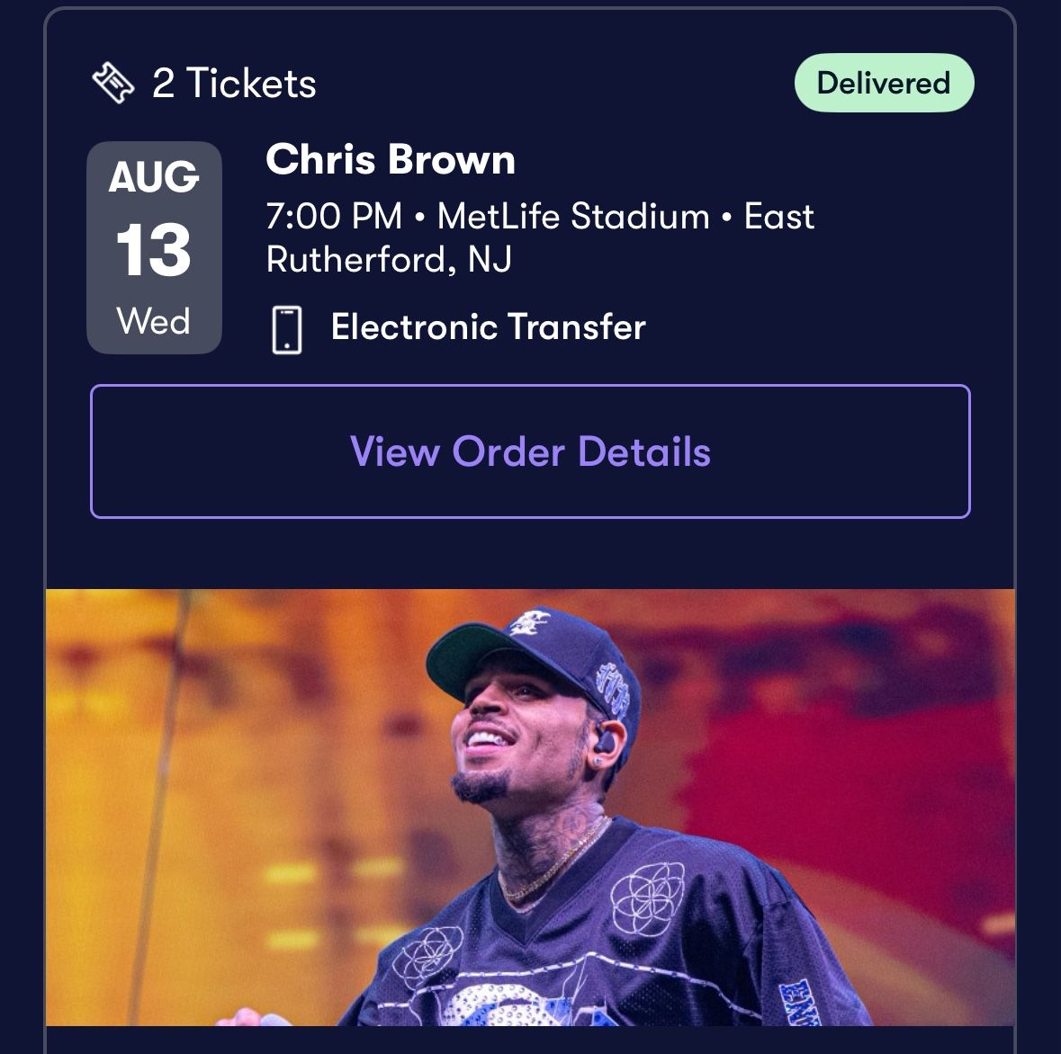π₯ π₯ π₯ Chris Brown MetLife Stadium NJ NYC β SOLD OUT Show (Aug 12 & 13) π₯ π₯