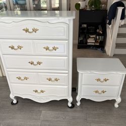 Dresser And One Nightstand 