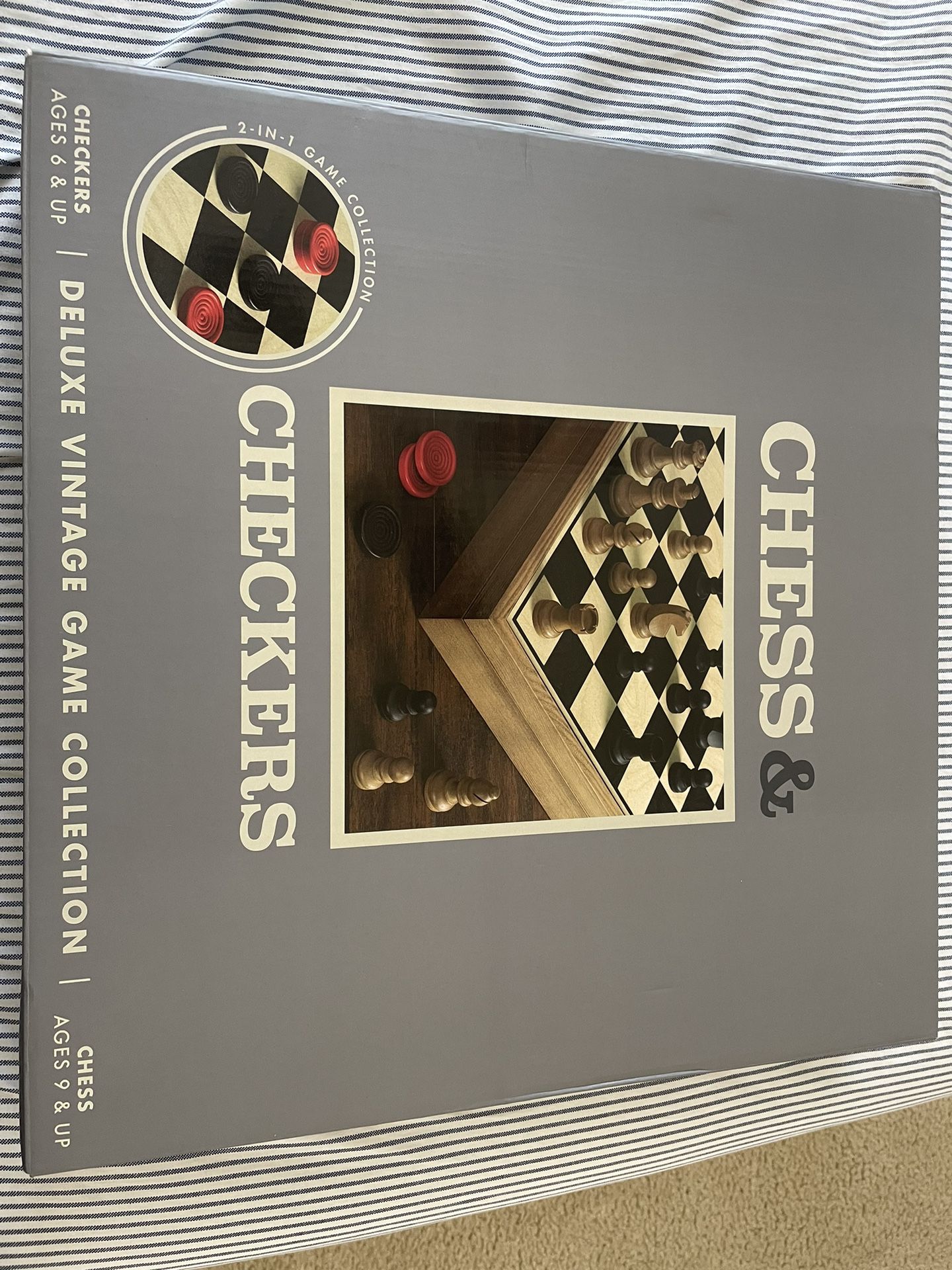 Chess & Checkers Deluxe Vintage Game Collection