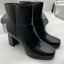 Worthington Women's Gino Block Heel Ankle Booties