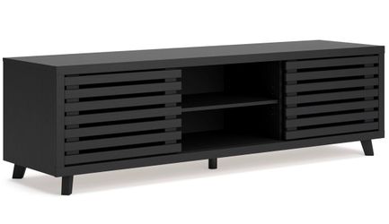 Modern Gray TV Stand / Media Console – $300