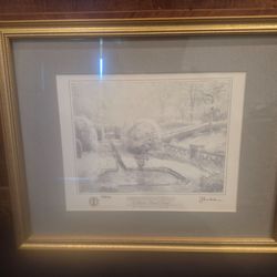 Hand Signed Thomas Kinkade Lithograph