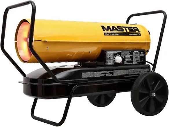 Master 140,000 BTU Diesel/kerosene Torpedo Heater