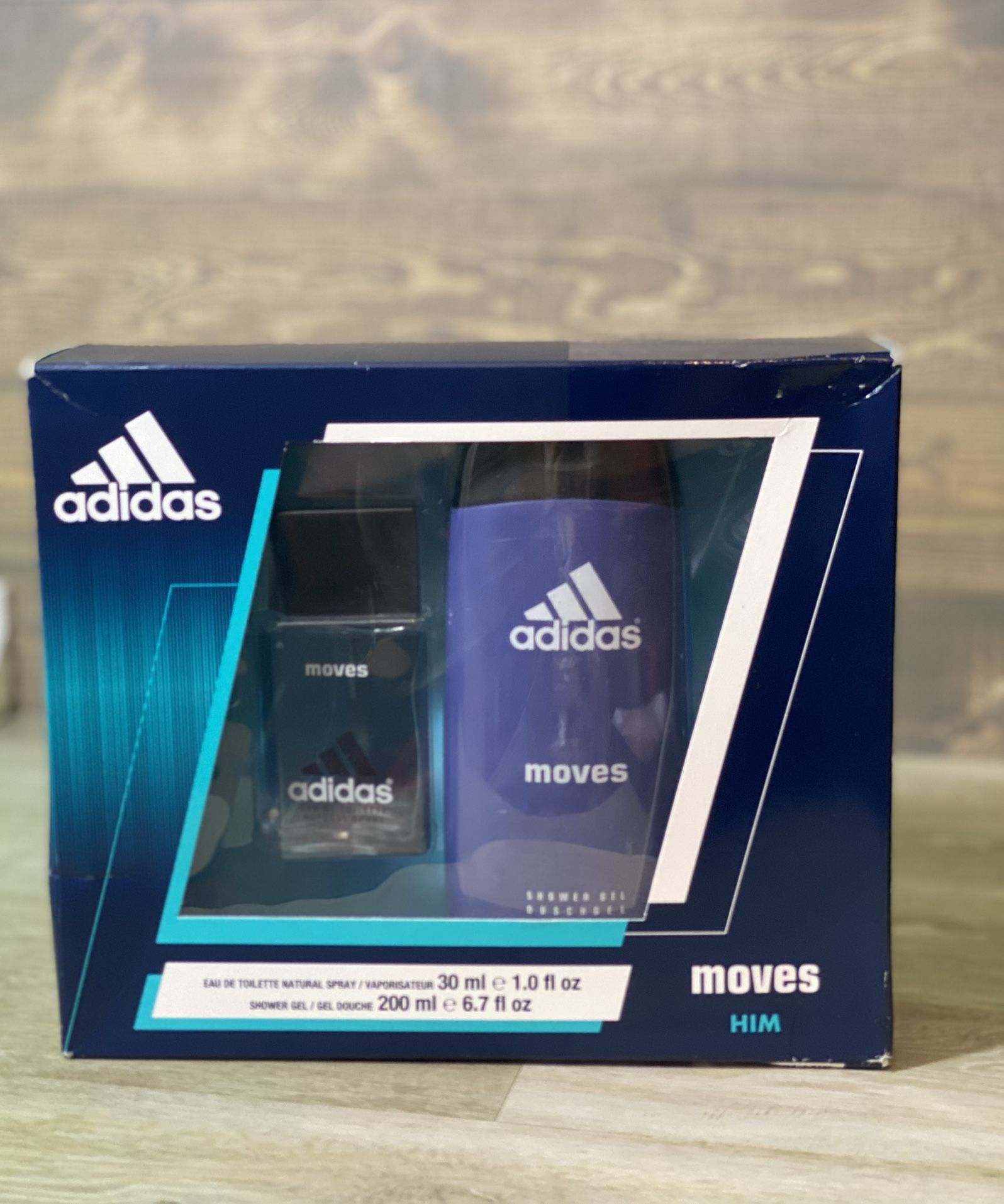Original Adidas Shower Gel, Cologne Set