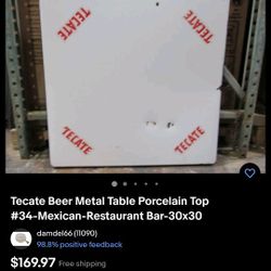 Vintage TECATE TABLE