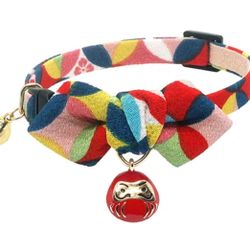 Cat Collar - PetSoKoo Diamond Shaped Bowtie Cat Collar with Bell