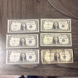 Silver Certificate Dollars
