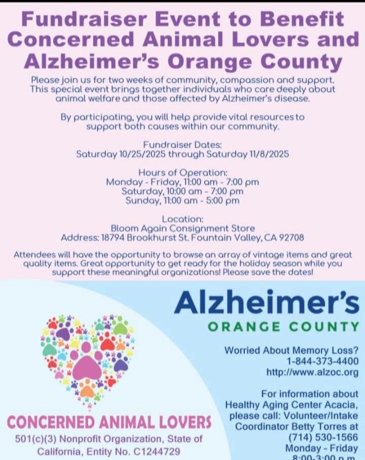 Today. SATURDAY 10/25, FUNDRAISER IN FOUNTAIN VALLEY CA