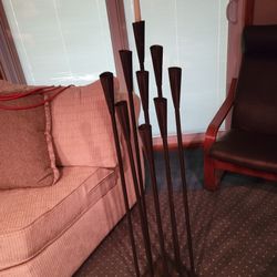 Steele With Iron Platform Candleabra...