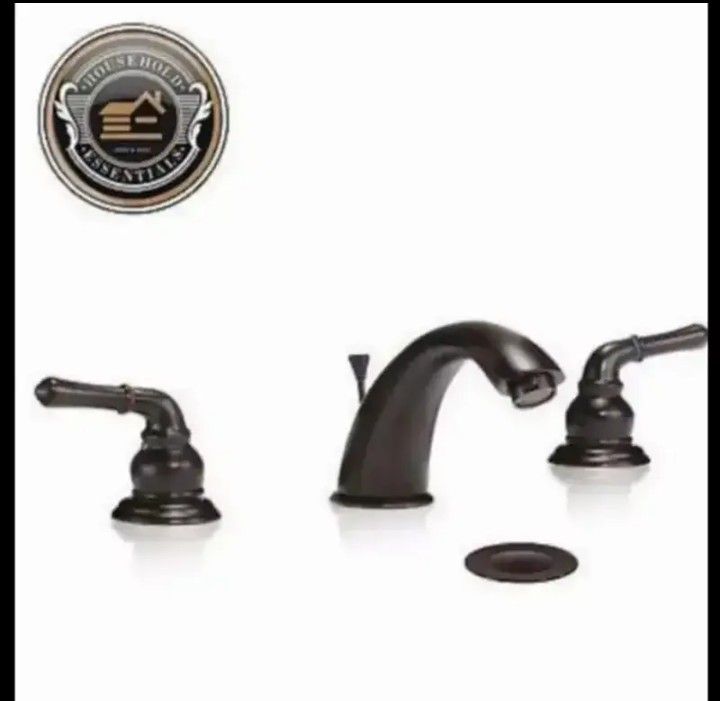 8" Oil Rubbed Bronze Widespread Bathroom Faucet with Drain......... CHECK OUT MY PAGE FOR MORE ITEMS