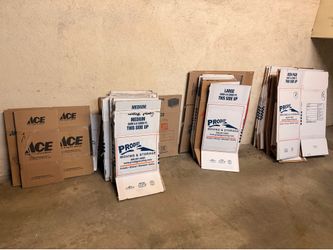 45+ Heavy Duty Used Moving Boxes for 3-bedroom packing