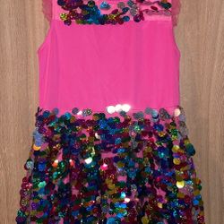 Girls' Nickelodeon JoJo's Closet Sequin Dress - Pink XL (14-16)