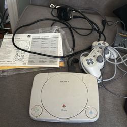 PSone With Controller And 1 Game