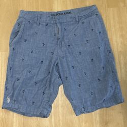 U.S. Polo Assn. Blue Chambray Shorts – Size 32
