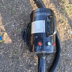 Dog Hair Dryer 3.2HP/2400W Pet Grooming Blower Speed-Adjustable 4 Nozzles Black