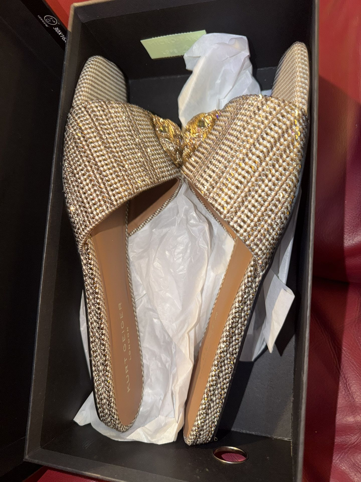 New Kurt Geiger Kensington Flat Sandal