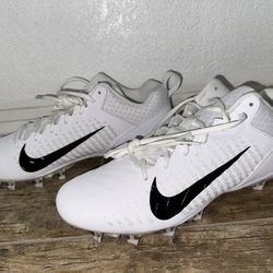 Nike Alpha Menace Pro 2 Low White Football Cleats CV6477-100 Men’s Size 14