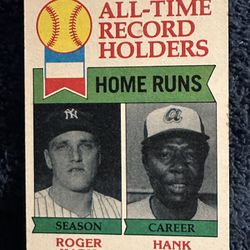 1979 All-Time Record Holders Home Runs.
