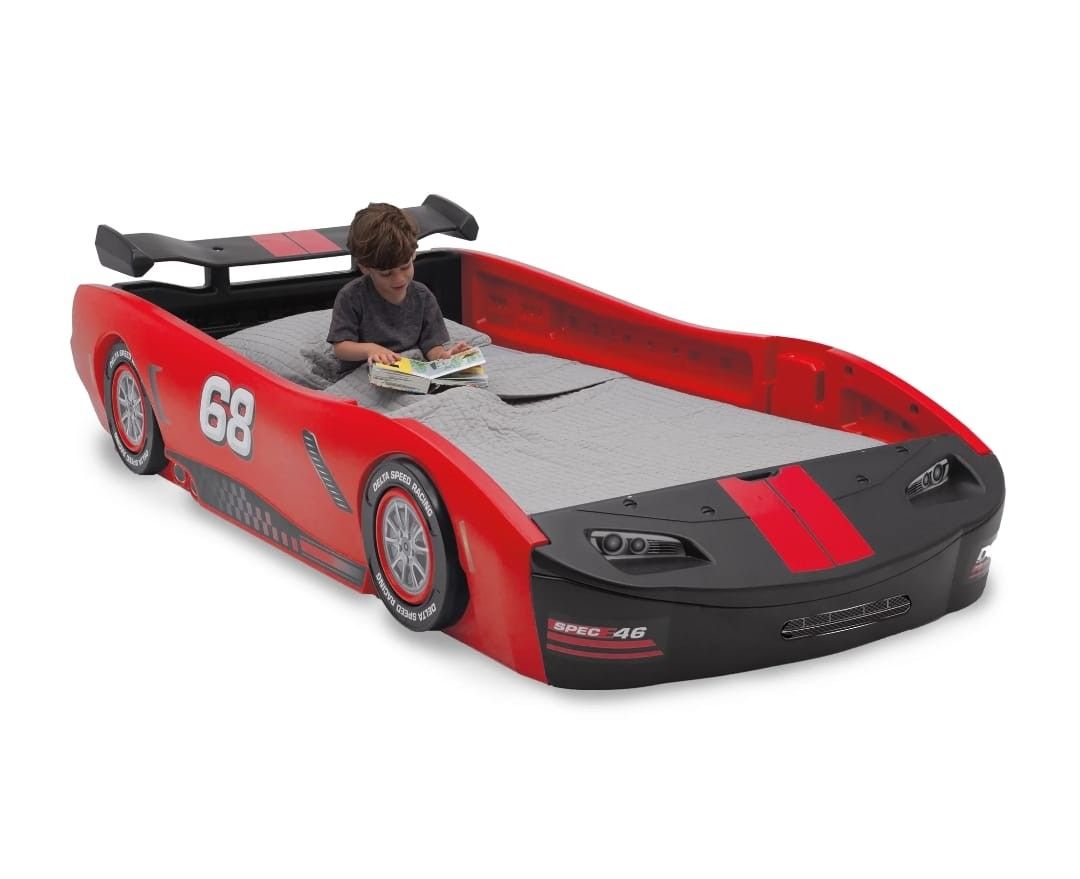 New In Box Racing Car Bed For Kids Twin Size