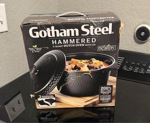 Gotham Steel Hammered 5-Quart Dutch Oven with Lid