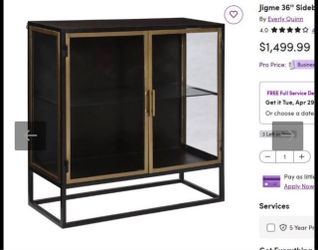 Gold Luxury Liquor Cabinet