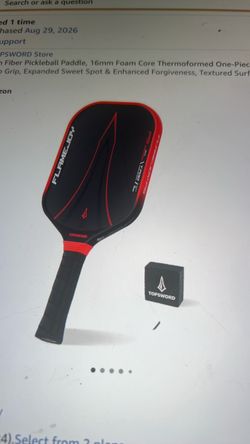 NEW TOPSWORD T700 Carbon Fiber Pickleball Paddle. 16mm Foam Core Thermoformed One-piece 5.5” Non-Slip grip. Expanded Sweet Spot & Enhanced Forgiveness