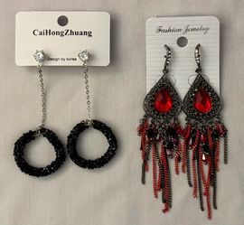 Stylish Rhinestone & Statement Earrings $10 Each