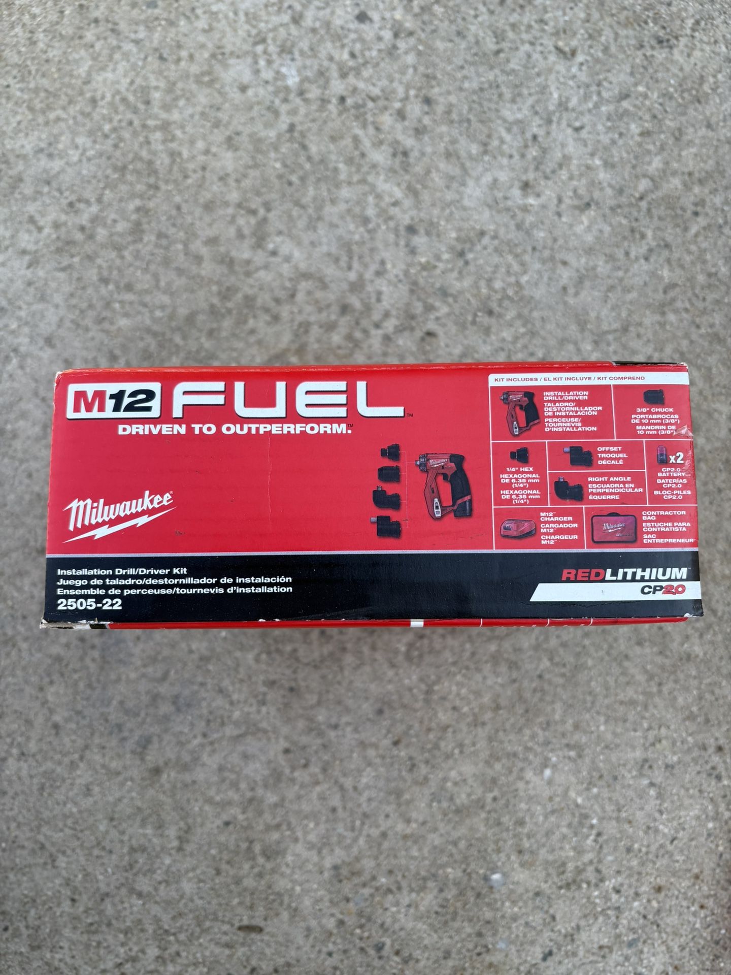 Milwaukee M-12 Installation Drill Driver Complete Tool Kit