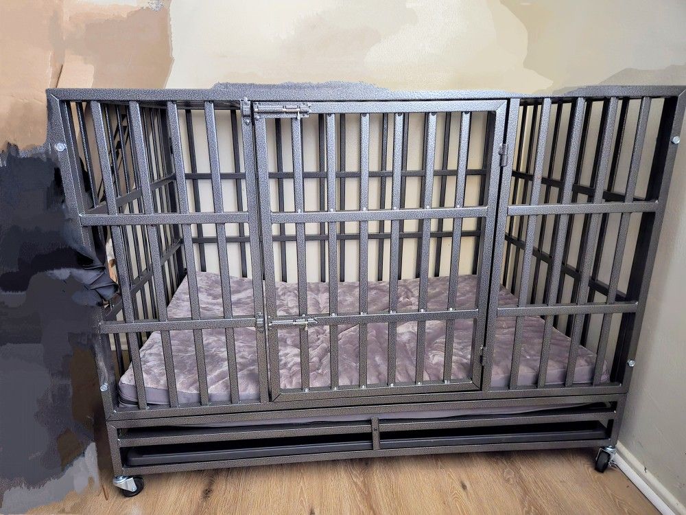 Oranland 48 Inch Heavy Duty Dog Crate 