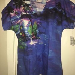 NEW Tropical Scrub Top (small)