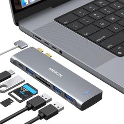 USB C Adapter for MacBook Pro/Air M1 M2 2021 2020 2019 2018,MOKiN Hub