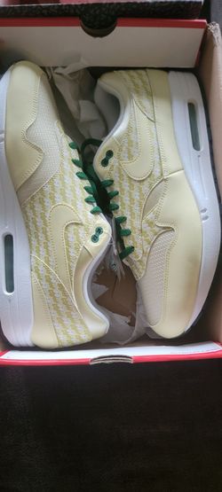 Nike Air Max 1 Yellow Green Lace Sneakers