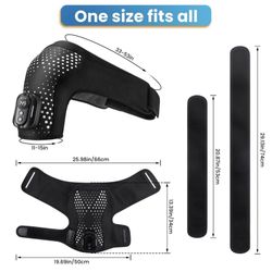YUANBO Shoulder Heating Pad, Shoulder Massager for Pain Relief Deep Tissue, H...