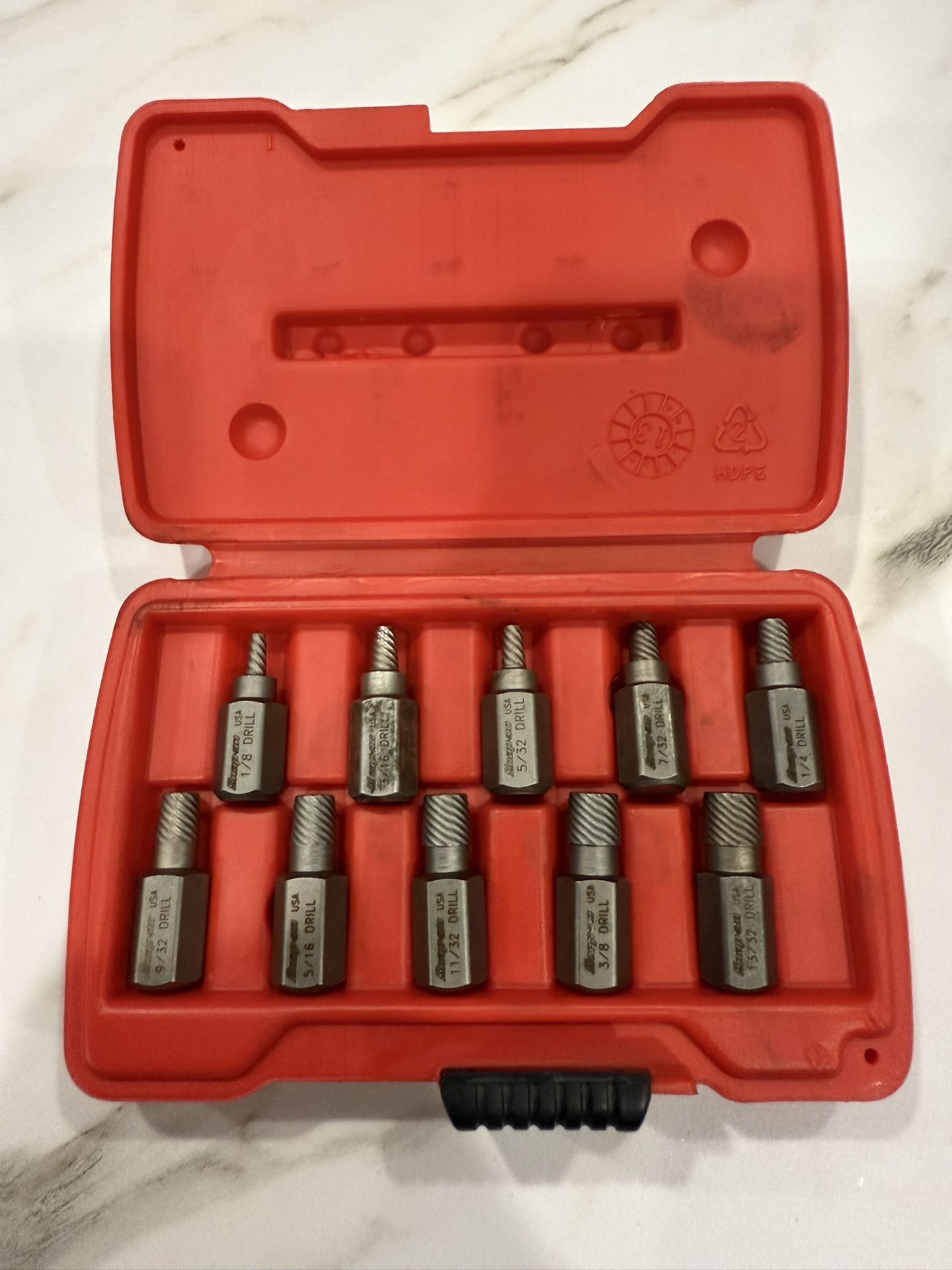 Snap On 10 Piece Multispline Screw Extractor Set