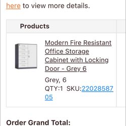 Fire Resistant cabinet Modern 