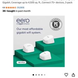 Eero 6+ Mesh WiFi (router + 2 Extenders)