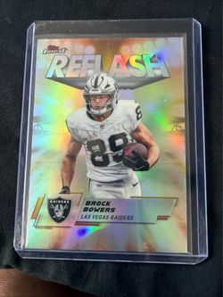 Topps Finest 2025 Brock Bowers Las Vegas Raiders Reflash Refractor RF-18