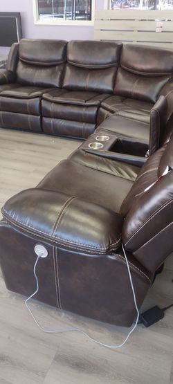 New power sectional sofa with three power on sale now