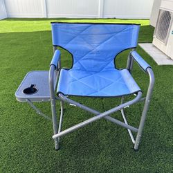 Folding Chair With Side Table 