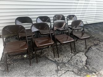 8 foldable chairs