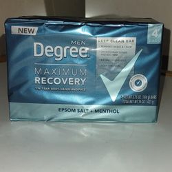 DEGREE MAXIMUM RECOVERY 4 CT BAR SOAP 