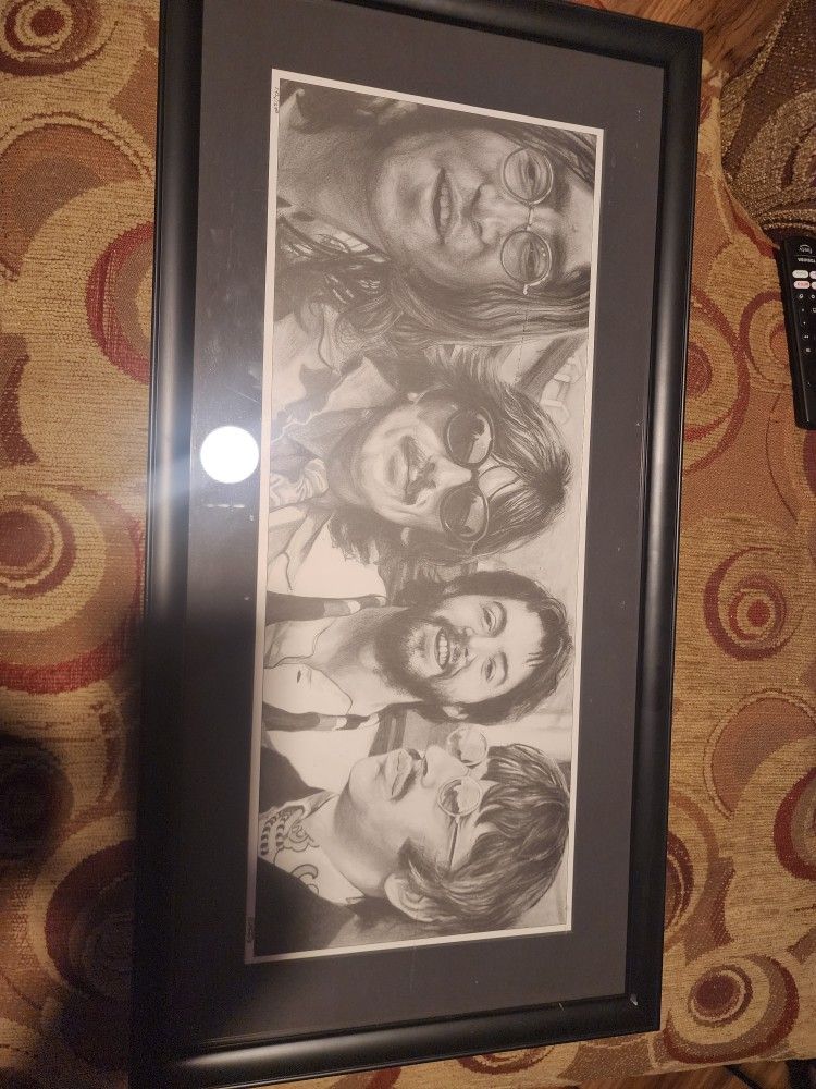 Beatles Signed and Numbered Drawing 142/1200