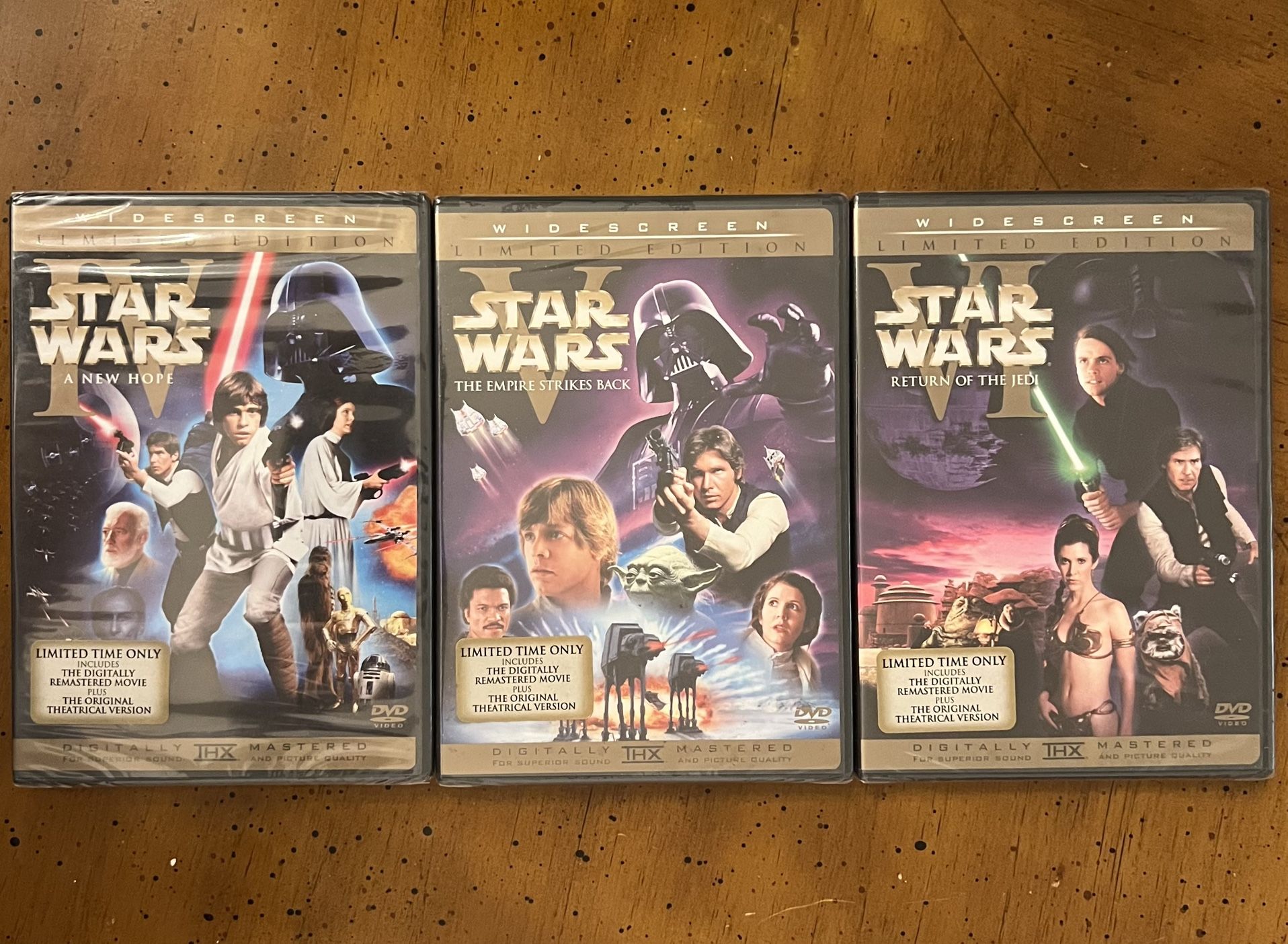 New Unopened Star Wars Trilogy 
