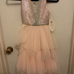 Sequin Glittery Girl Dress