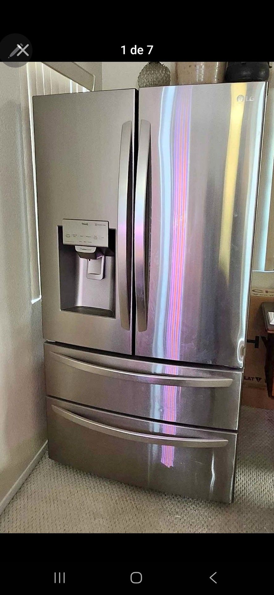 LG make ice water