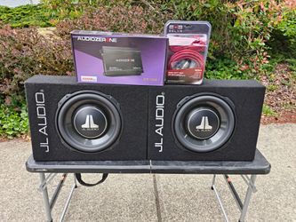 JL TW3 12s JL boxes new amp and wiring kit
