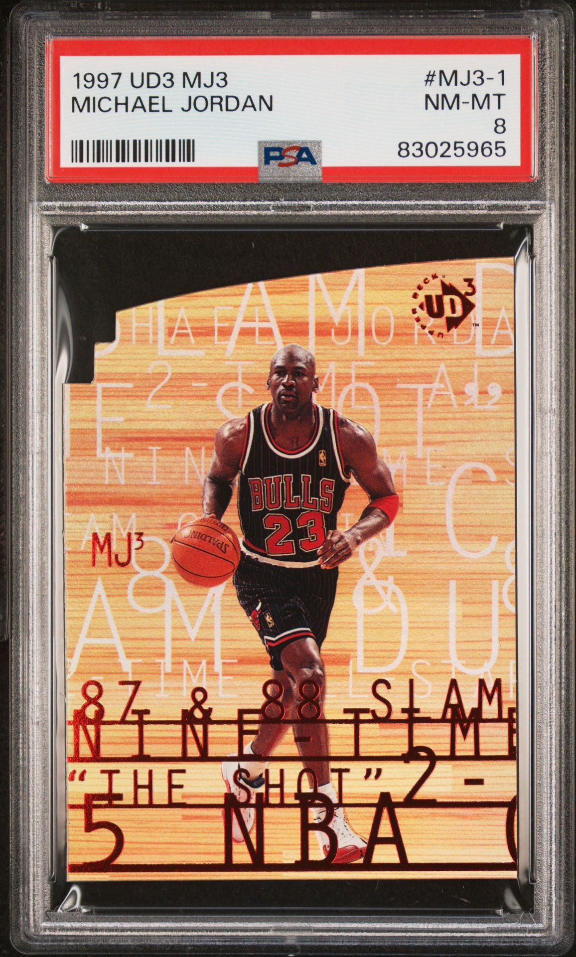 1997 UD3 MJ3 Michael Jordan #MJ3-1 PSA 8 Chicago Bulls